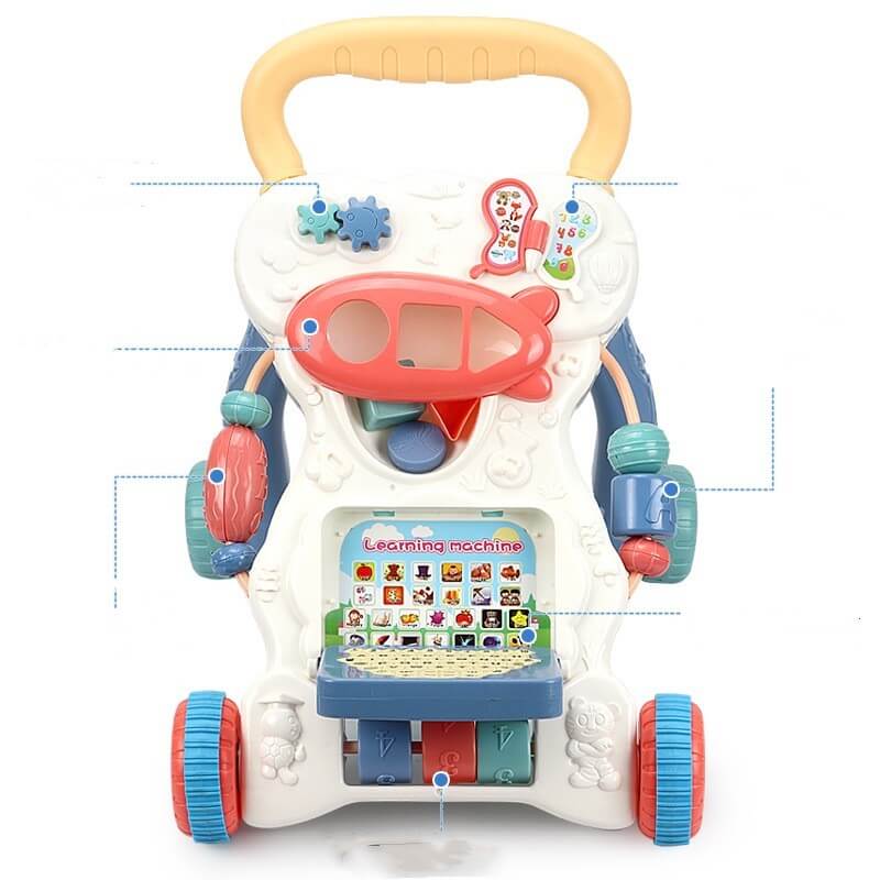 NordicSteps™ Wooden Activity Walker & Toy Storage