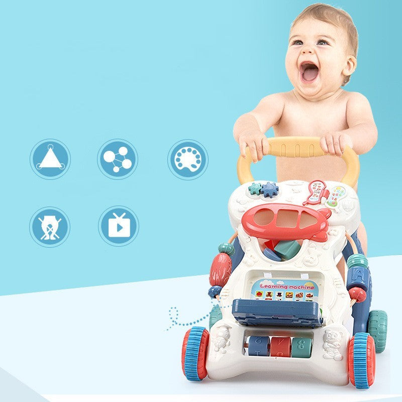 NordicSteps™ Wooden Activity Walker & Toy Storage