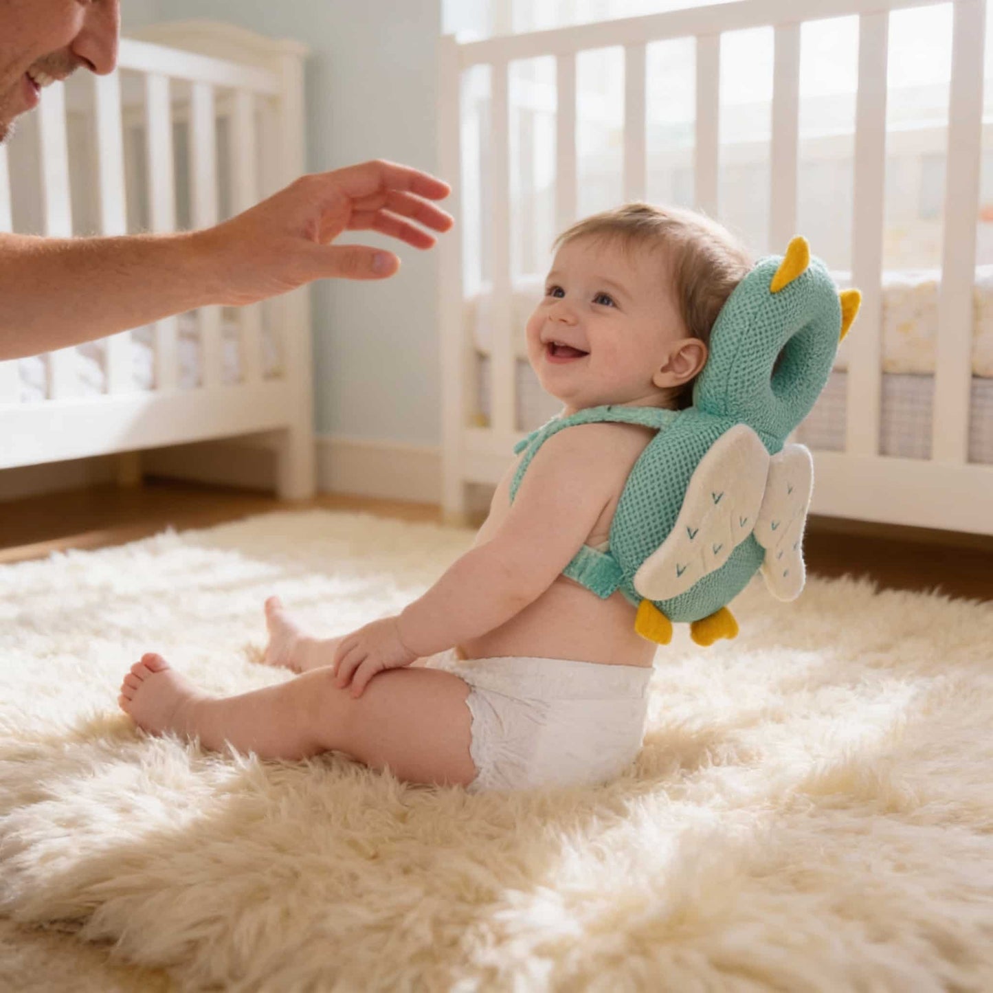 AngelGuard™ - Protezione per la Testa del Neonato a Zaino (Cuscino di Sicurezza)