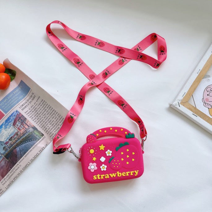 La borsetta a tracolla in silicone Donut | Borsa a tracolla impermeabile per bambini