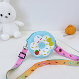 La borsetta a tracolla in silicone Donut | Borsa a tracolla impermeabile per bambini