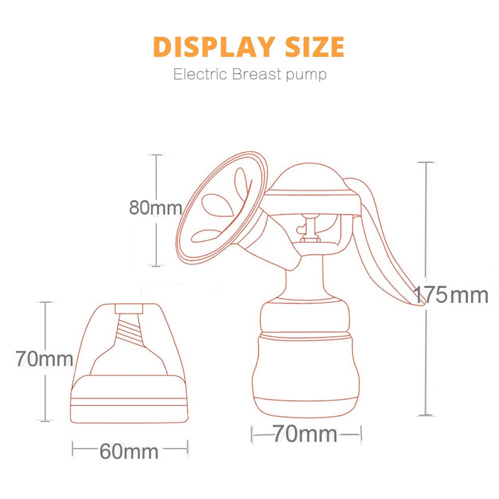 FlowEase™ Pompe à Sein Manuel Ergonomique (Sans BPA)