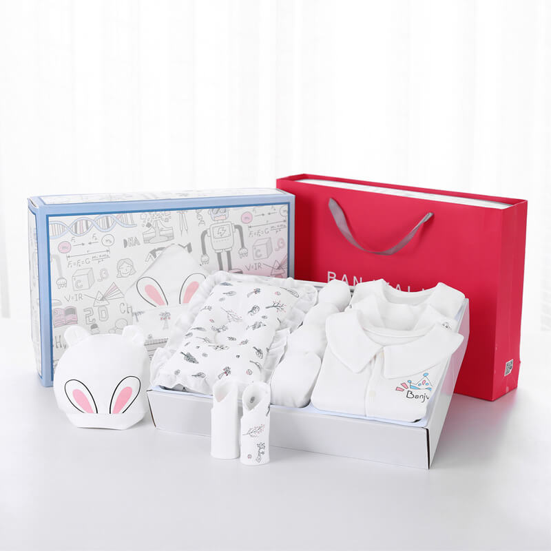 L'Ensemble Cadeau Ultime pour Nouveau-né | Boîte Essentiels 24 Pièces 100% Coton