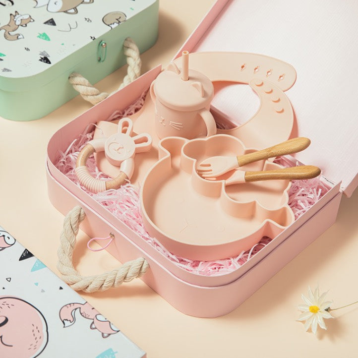Le Petit Gourmand | Ensemble d'Alimentation Premium 7 Pièces en Silicone