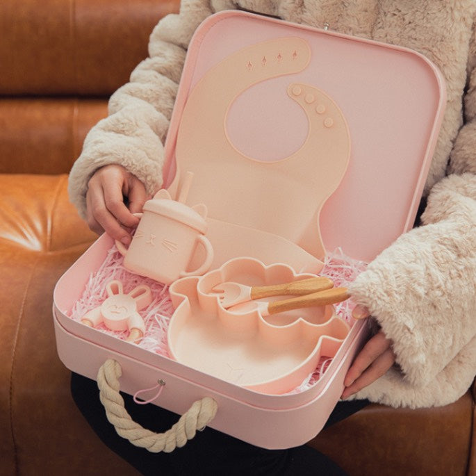 Le Petit Gourmand | Ensemble d'Alimentation Premium 7 Pièces en Silicone