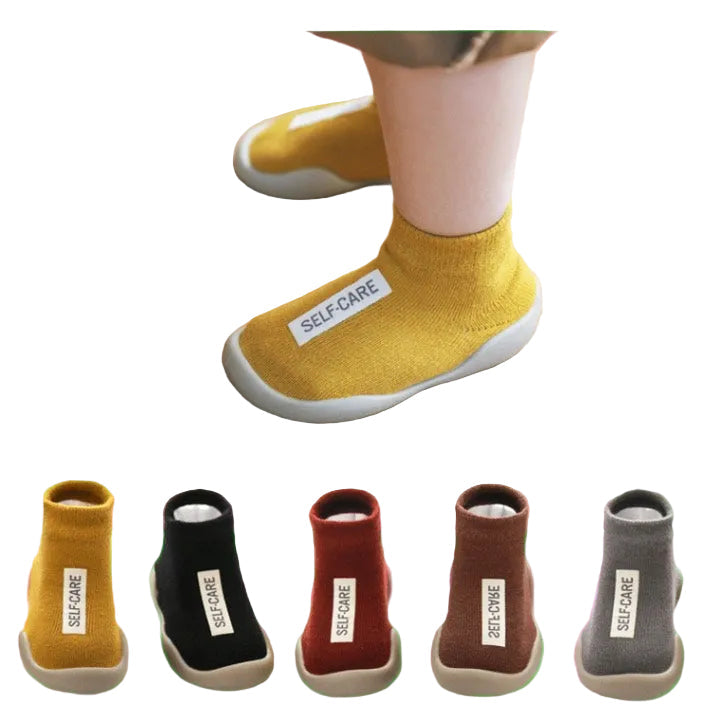StepEase™ Cotton Baby Sock-Shoes – Soft, Breathable, and Non-Slip