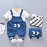 Salopette in Cotone Peek-a-Boo | Top a Righe e Salopette