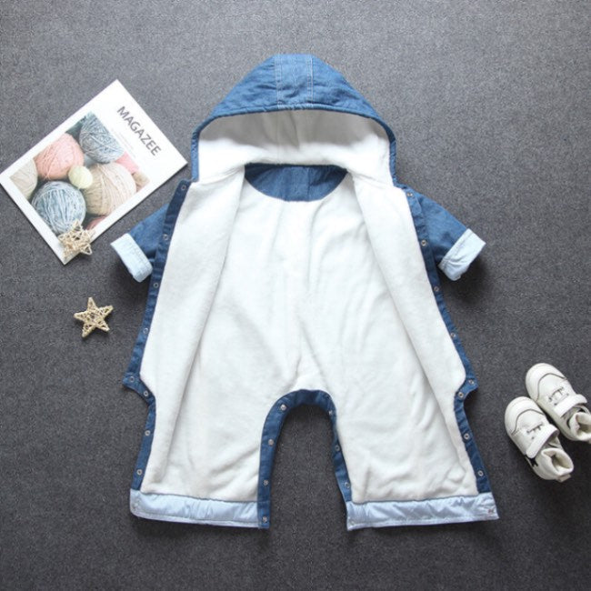 The Velvet Cloud Winter Romper | 100% Cotton Lining