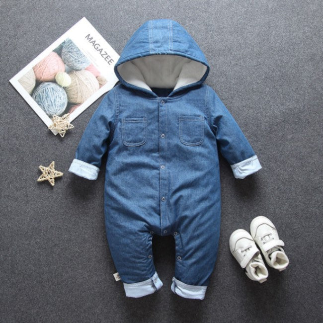 The Velvet Cloud Winter Romper | 100% Cotton Lining