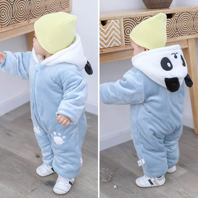 The Velvet Cloud Winter Romper | 100% Cotton Lining