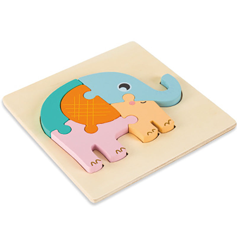 Puzzle Animale 3D in Legno MontessoriFit™ | Giocattolo per l'Apprendimento Precoce
