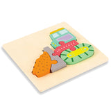 Puzzle Animale 3D in Legno MontessoriFit™ | Giocattolo per l'Apprendimento Precoce