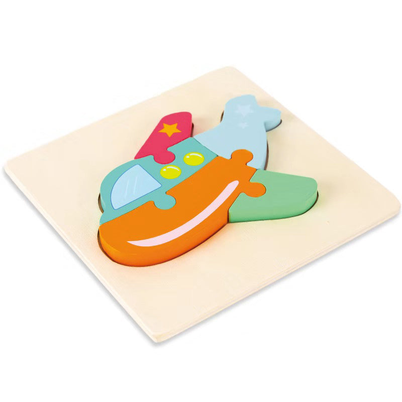 Puzzle Animale 3D in Legno MontessoriFit™ | Giocattolo per l'Apprendimento Precoce