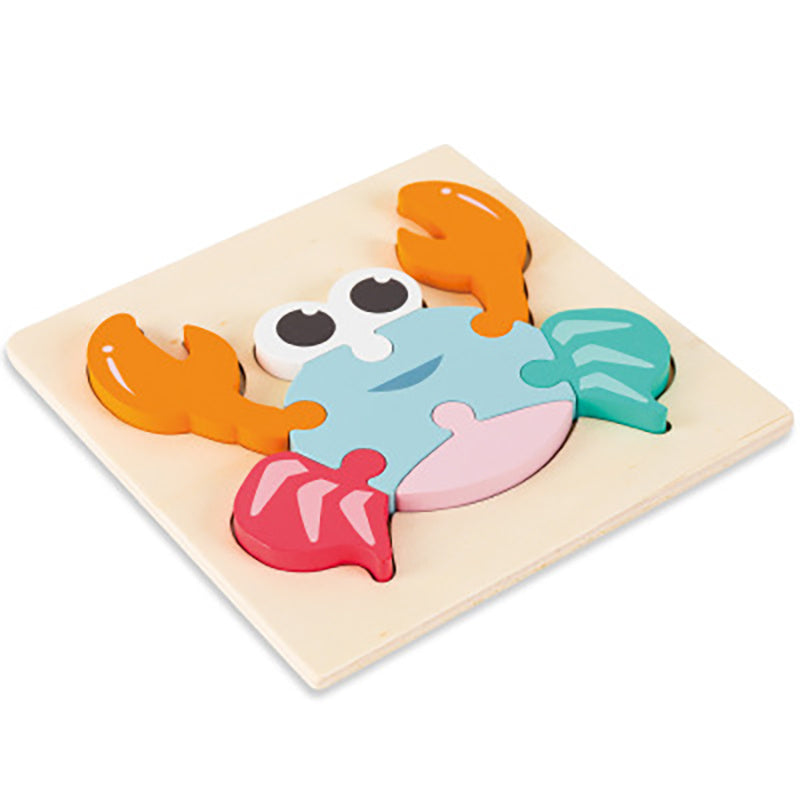 Puzzle Animale 3D in Legno MontessoriFit™ | Giocattolo per l'Apprendimento Precoce