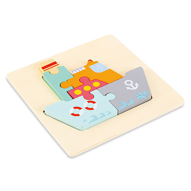 Puzzle Animale 3D in Legno MontessoriFit™ | Giocattolo per l'Apprendimento Precoce