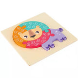 Puzzle Animale 3D in Legno MontessoriFit™ | Giocattolo per l'Apprendimento Precoce