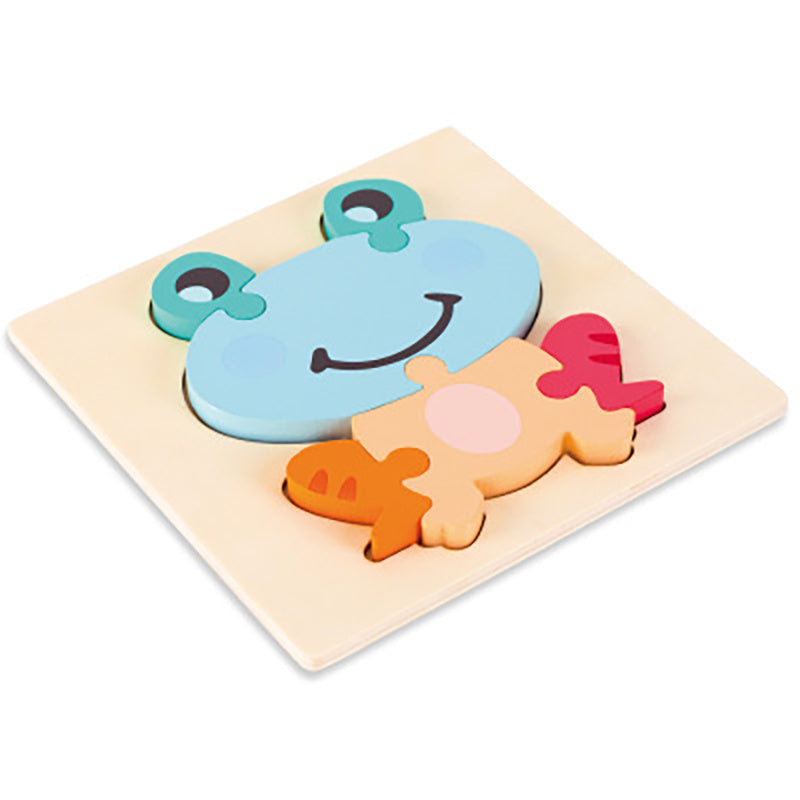 Puzzle Animale 3D in Legno MontessoriFit™ | Giocattolo per l'Apprendimento Precoce