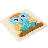 Puzzle Animale 3D in Legno MontessoriFit™ | Giocattolo per l'Apprendimento Precoce