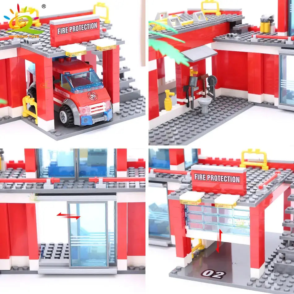 Fire Station Building Blocks