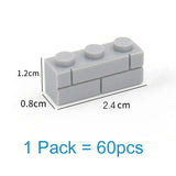 Lego Blocks Brick Wall 60 Pieces