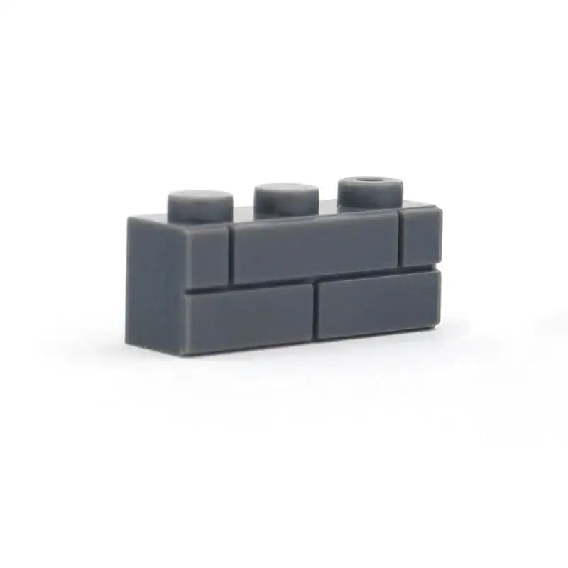 Brique lego mur brique en plastique gris foncé avec trois plots pour blocs lego mur 60 pièces