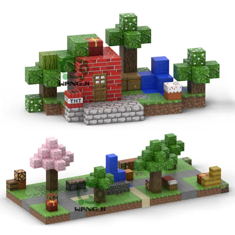 Magnetic Blocks Minecraft Construction Toy