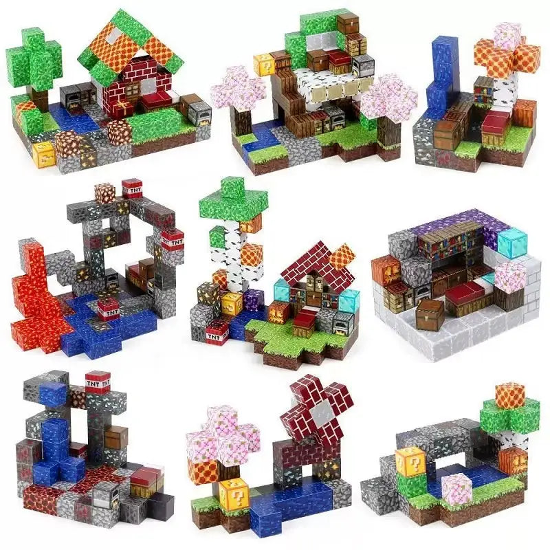 Magnetic Blocks Minecraft Construction Toy