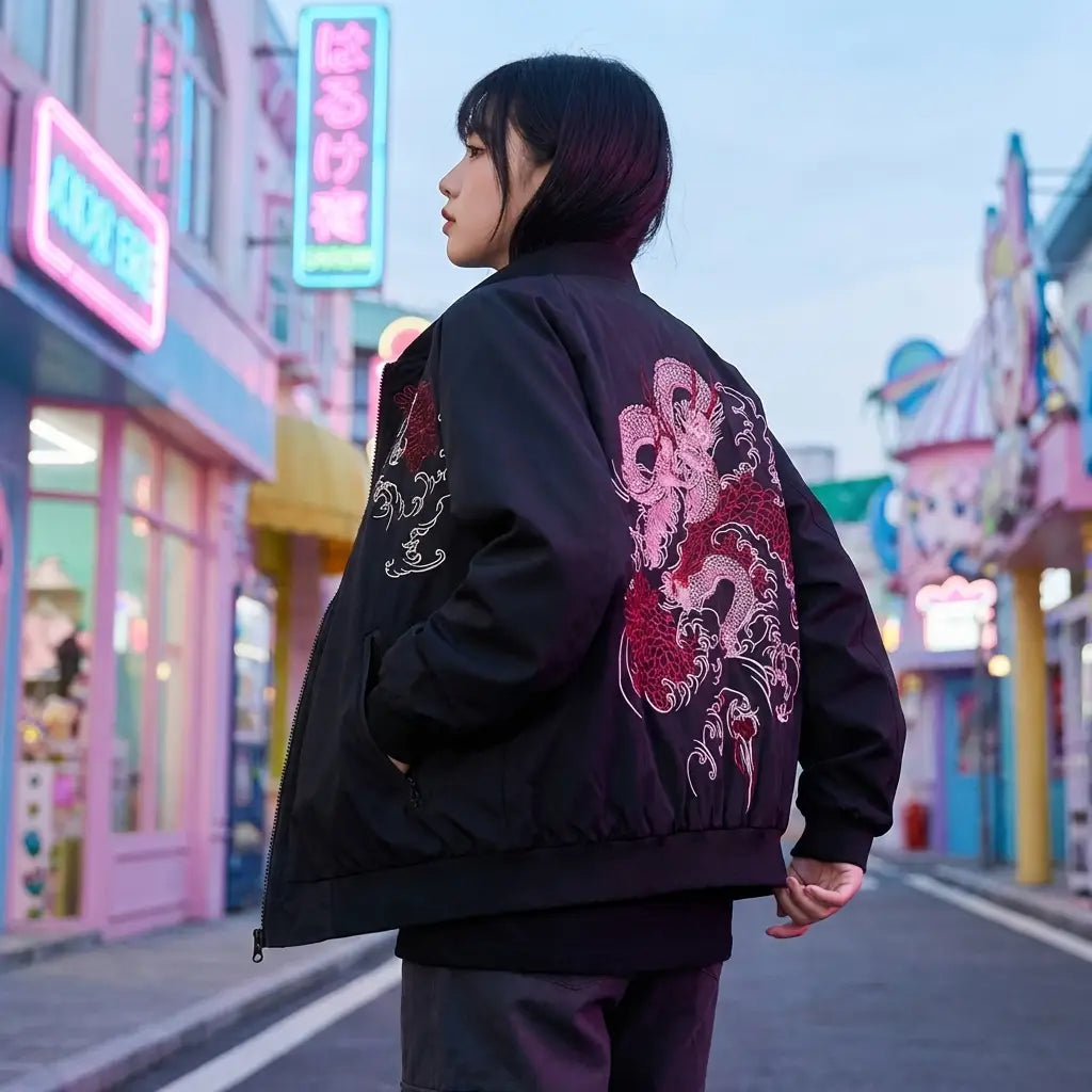 Blouson Bomber Jacket Dragon