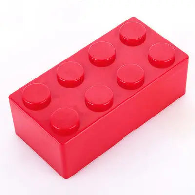 Boîte de rangement décorative lego en plastique rouge avec brique lego à huit plots pour rangement lego acrylique touche lego®