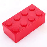 Boîte de rangement décorative lego en plastique rouge avec brique lego à huit plots pour rangement lego acrylique touche lego®