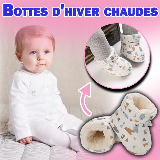 Baby girl boots - little bear