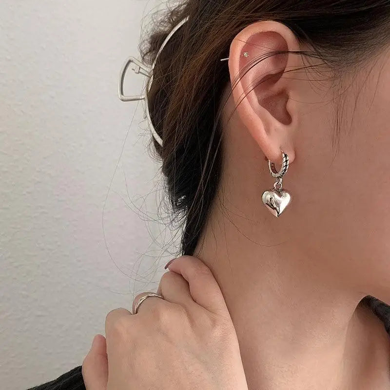 Sterling Silver Love Bear Earrings
