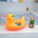 Inflatable yellow duck baby float