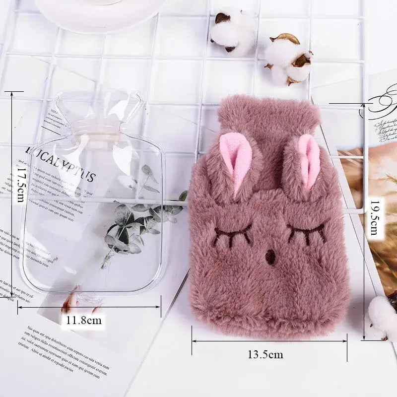 Hot water bottle plush rabbit Thermal bag