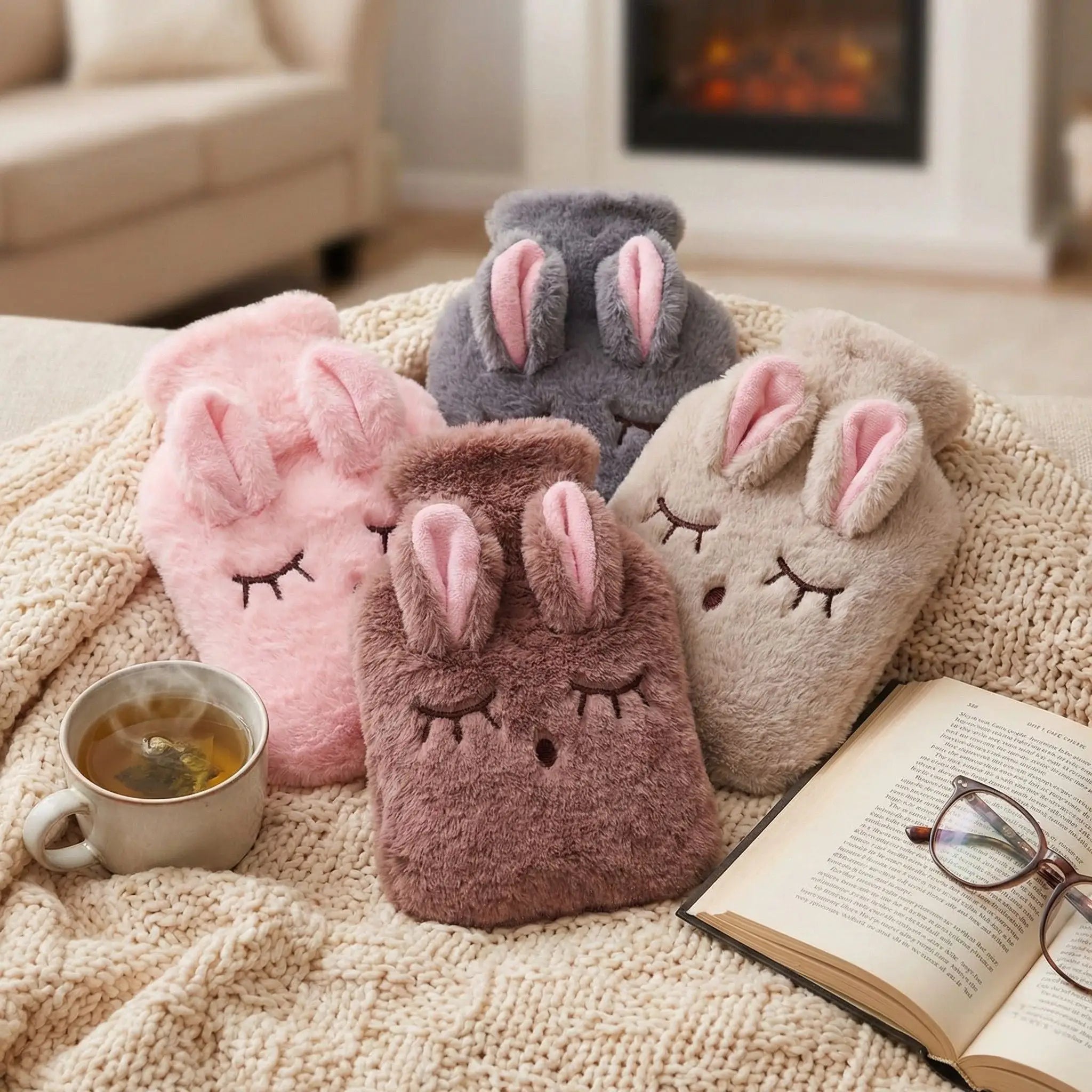 Hot water bottle plush rabbit Thermal bag