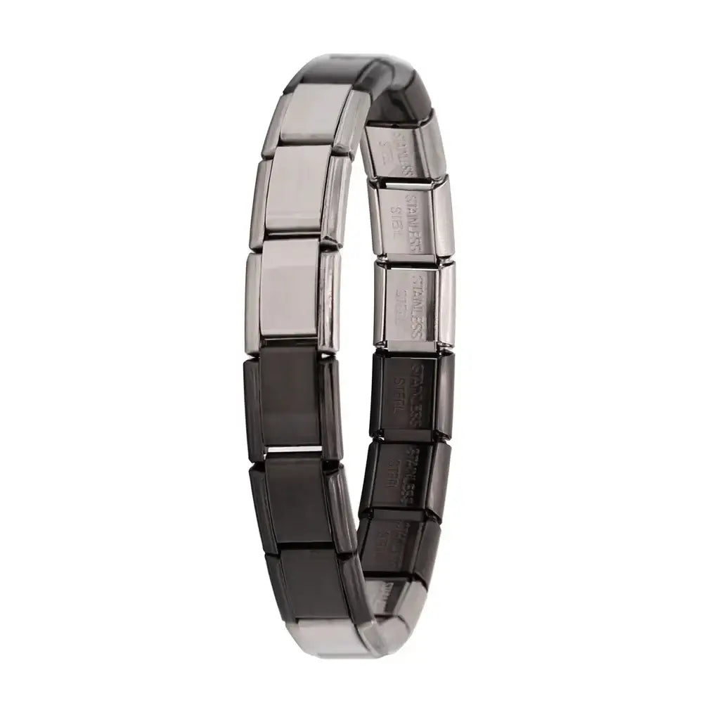 Stainless steel charm bracelet
