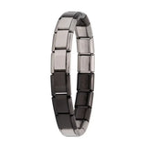 Stainless steel charm bracelet
