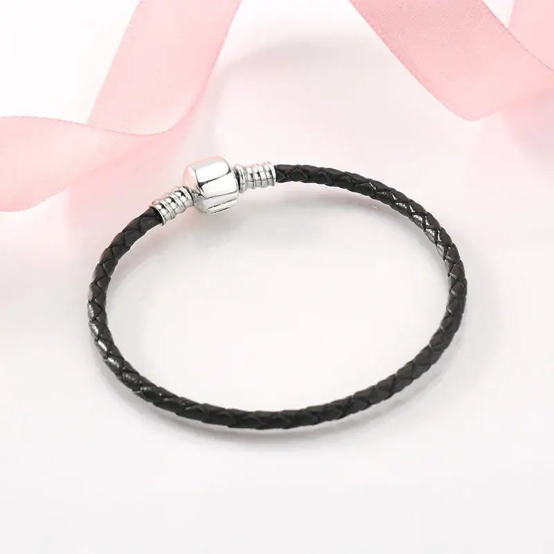 Women's Braided Silver Bracelet