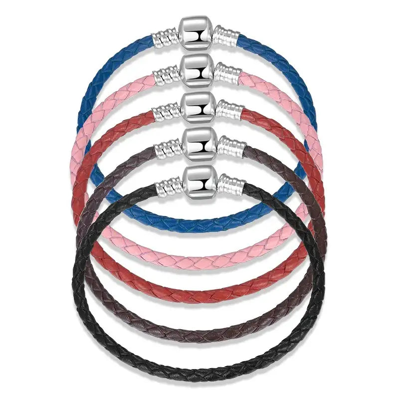 Women's Braided Silver Bracelet