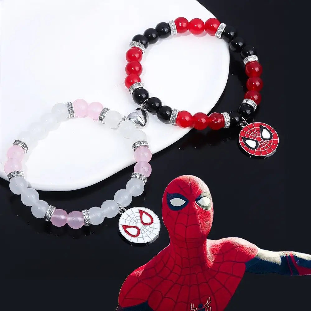 Spider-Man and Spider-Gwen Bead Bracelets