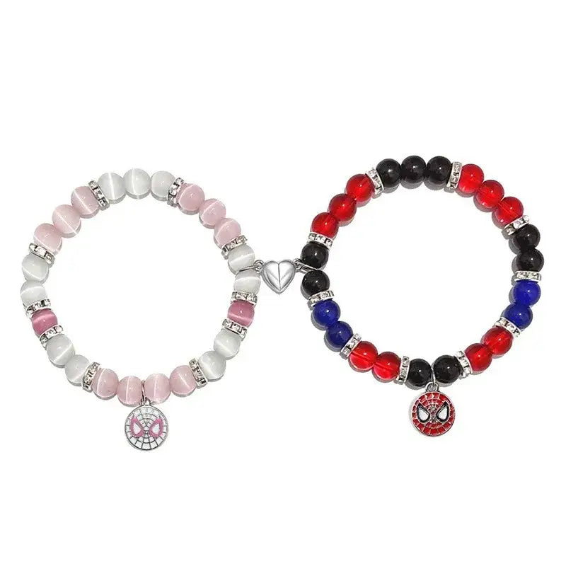 Spider-Man and Spider-Gwen Bead Bracelets
