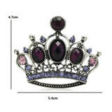 Women's Rhinestone Crown Brooch