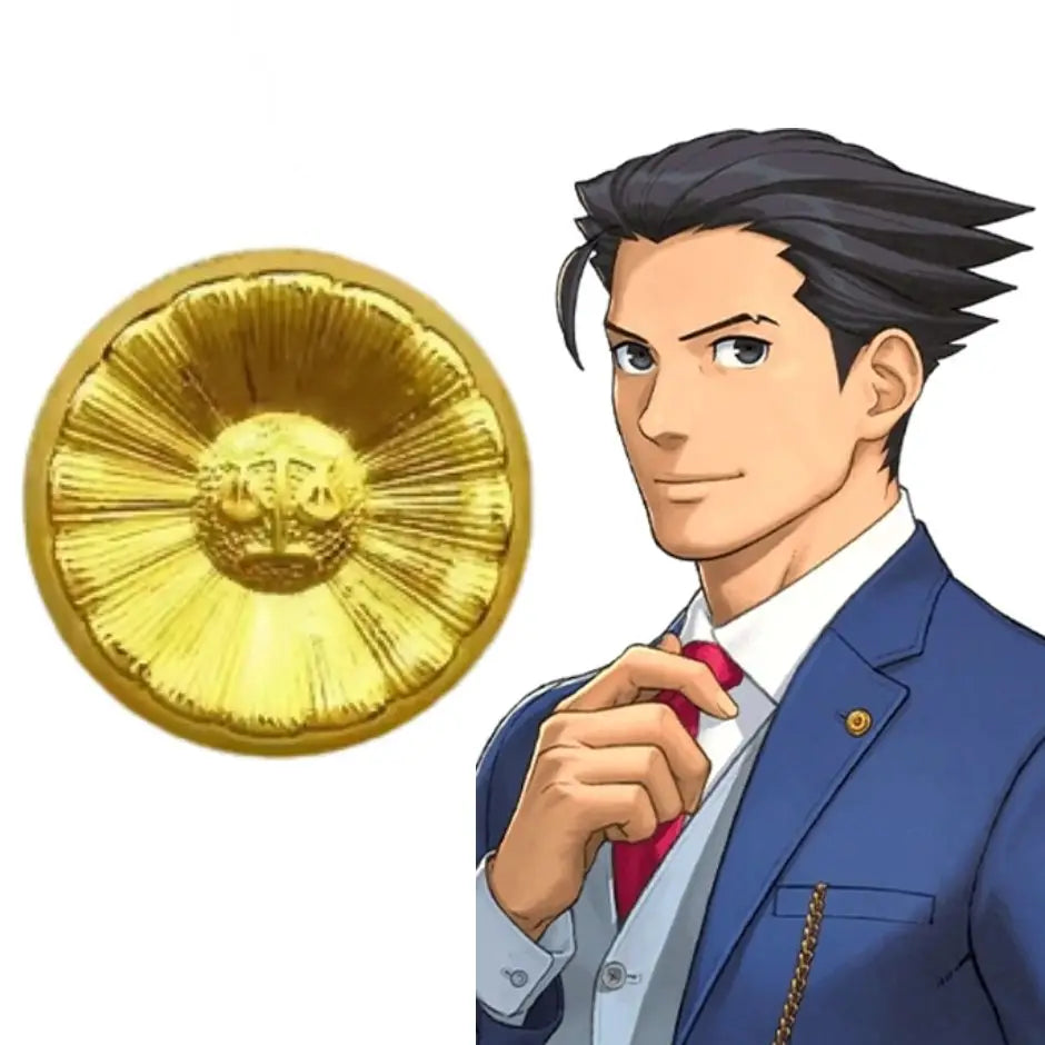 Phoenix Wright Pin Badges