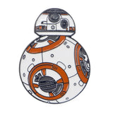 Broches pins star wars bb-8 en email blanc et orange avec détails noirs en broche star originale