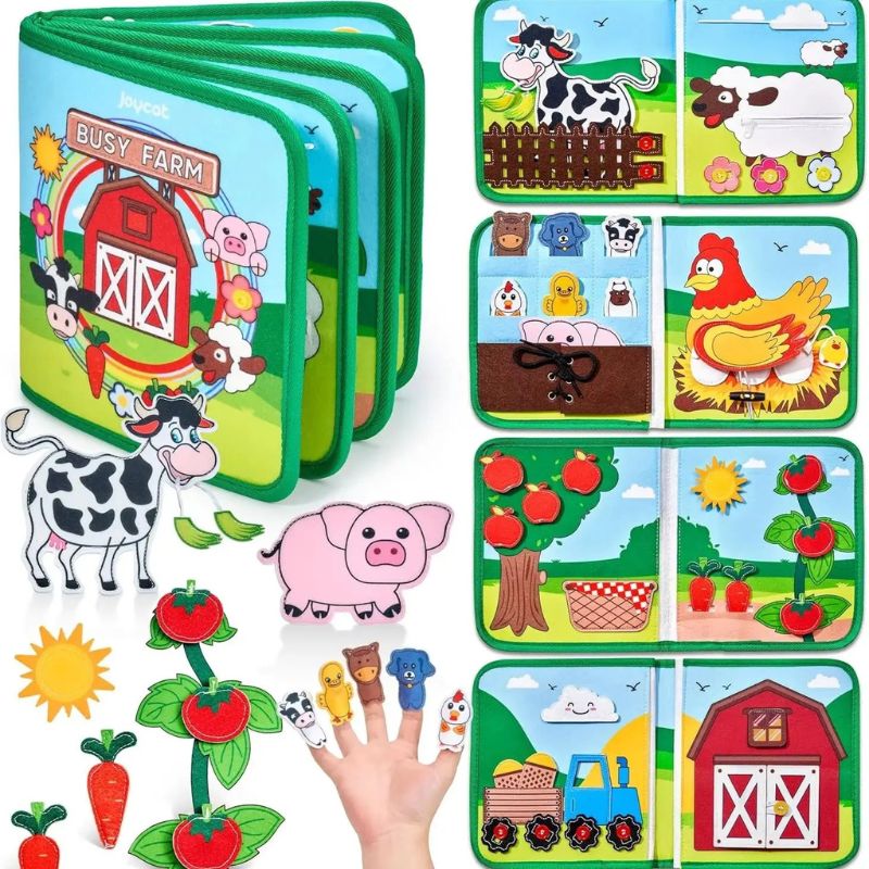 Busy Board Montessori - Activités de la ferme