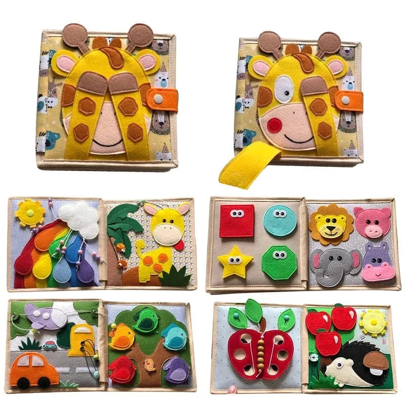 Busy Board Montessori Tissu