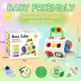 TravelTot™ 9-en-1 Cube Montessori Occupé (Jouet Fidget)