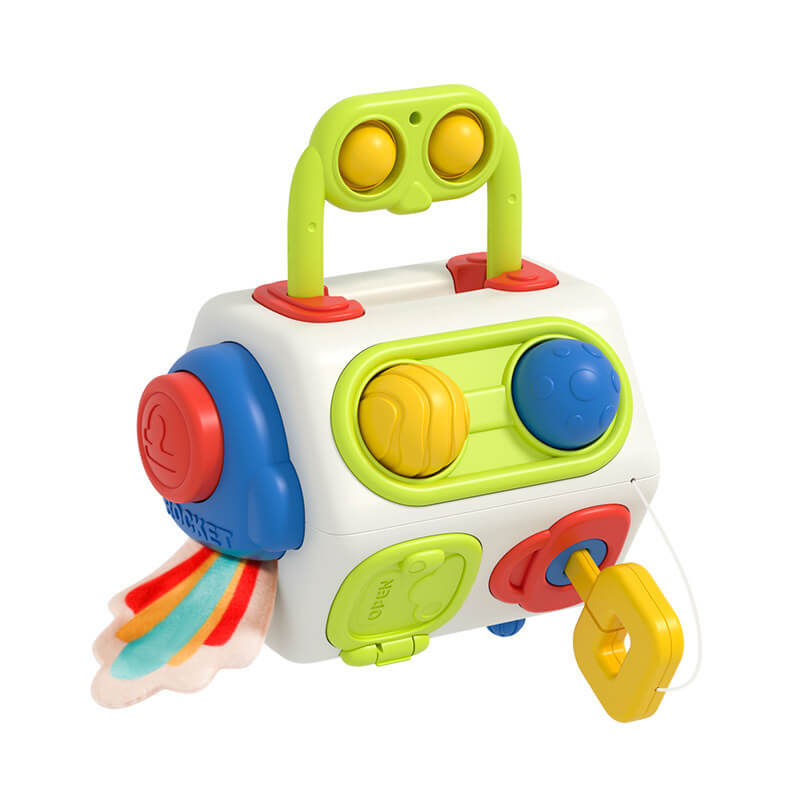 TravelTot™ 9-en-1 Cube Montessori Occupé (Jouet Fidget)