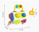 TravelTot™ 9-en-1 Cube Montessori Occupé (Jouet Fidget)