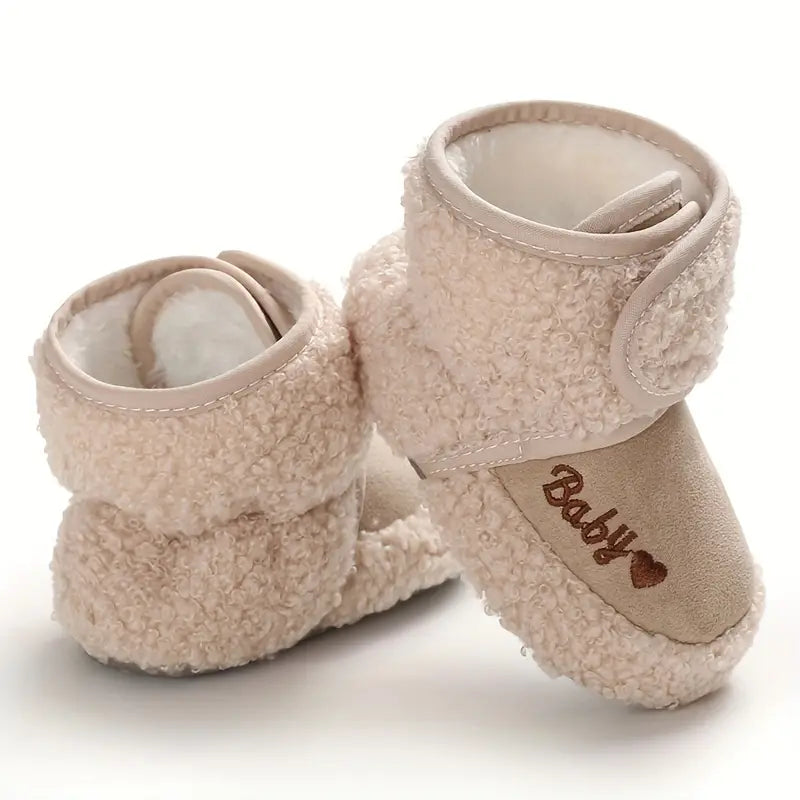 Fleece-Lined Ankle Boots for Baby Girls and Boys